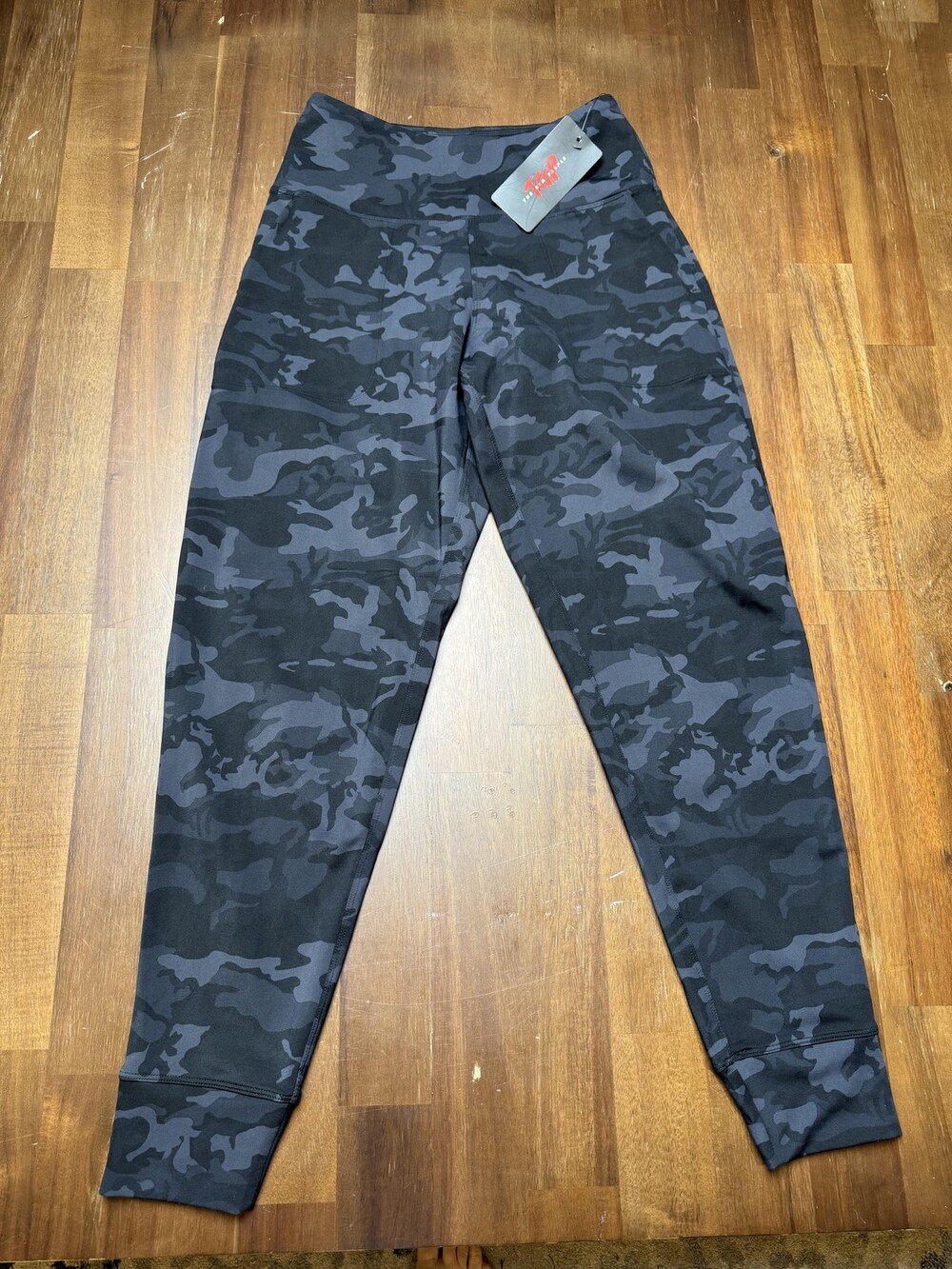 The Gym People Leggings Womens Small Black Camo High Waist Yoga Pants Pockets